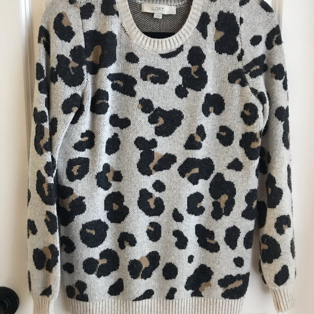 Loft Leopard Print Sweater